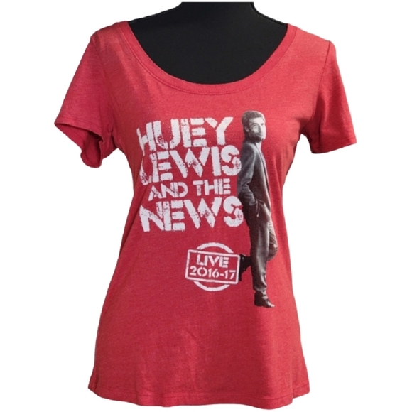 Huey Lewis And The News 2016-2017 Concert Tee Sometimes Bad is Bad Large - Picture 4 of 11